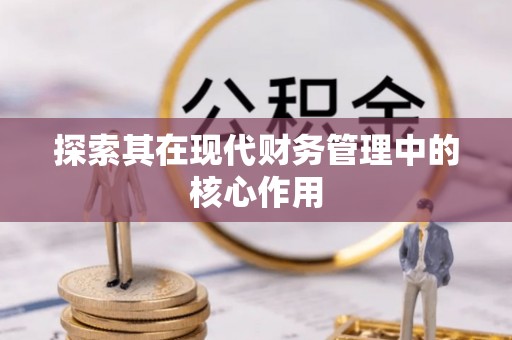 恩阳探索其在现代财务管理中的核心作用