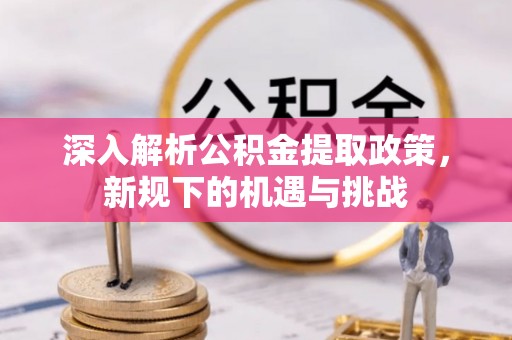 恩阳深入解析公积金提取政策，新规下的机遇与挑战