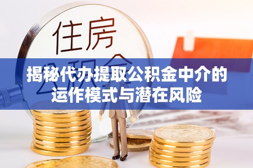 恩阳揭秘代办提取公积金中介的运作模式与潜在风险